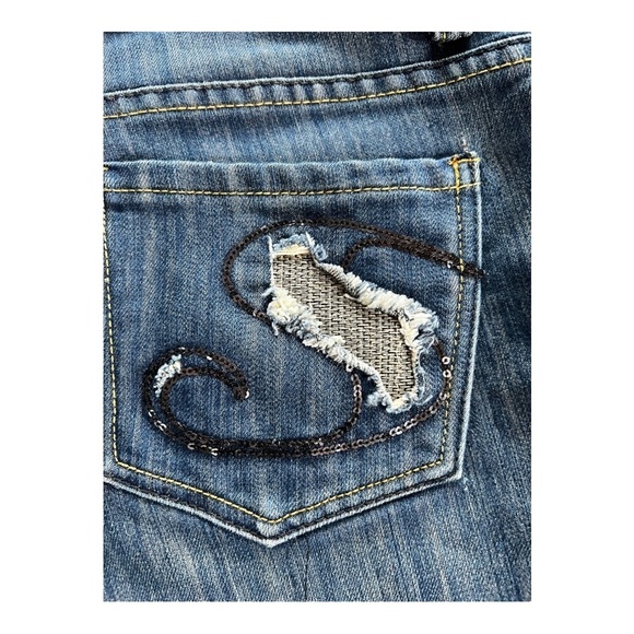 Sky Jeans straight leg embellished jeans size 7 - Picture 4 of 9